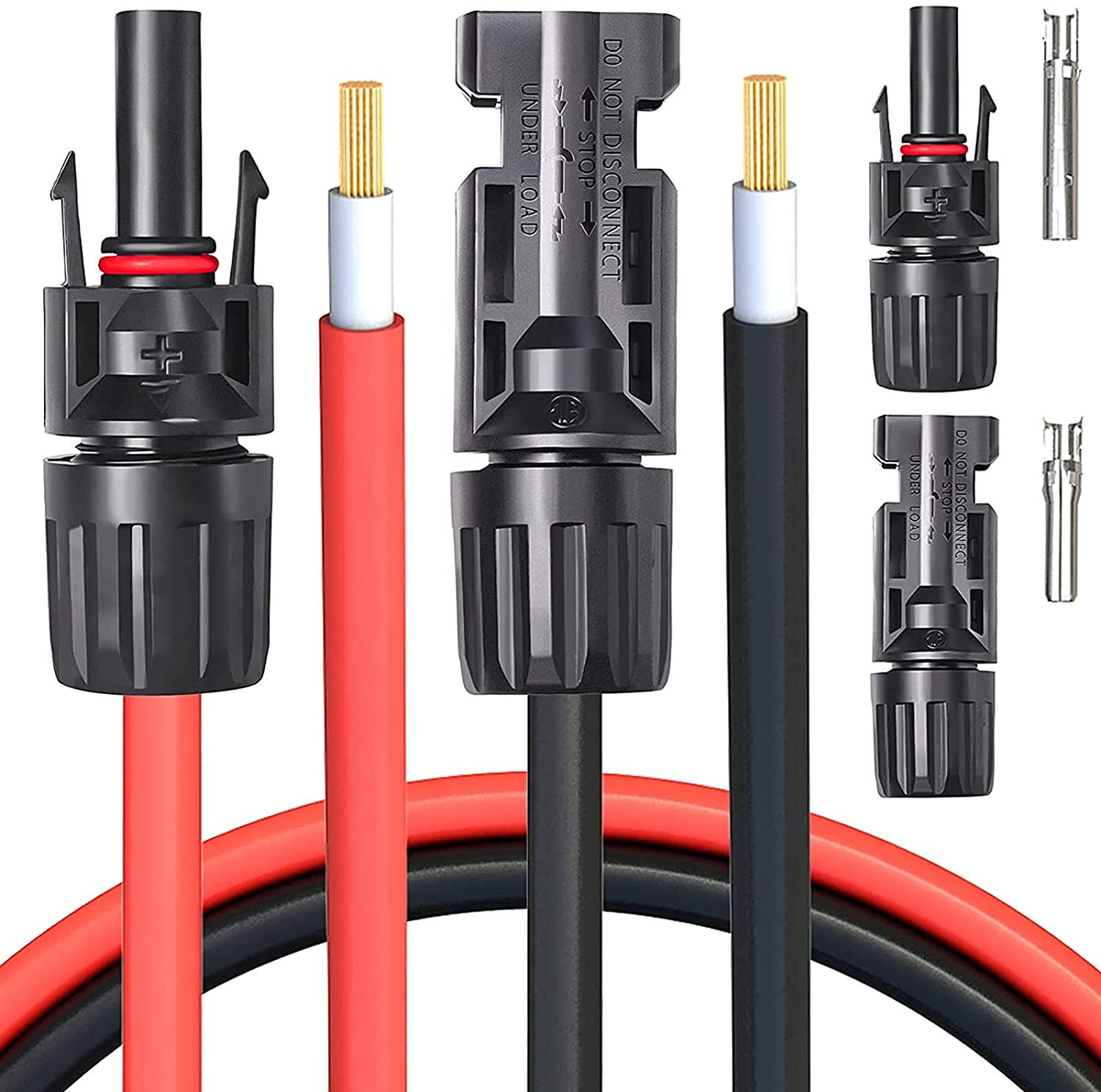 Amazon.co.jp: Cleqee 10AWGソーラー延長ケーブル 3m 10AWG（6mm²