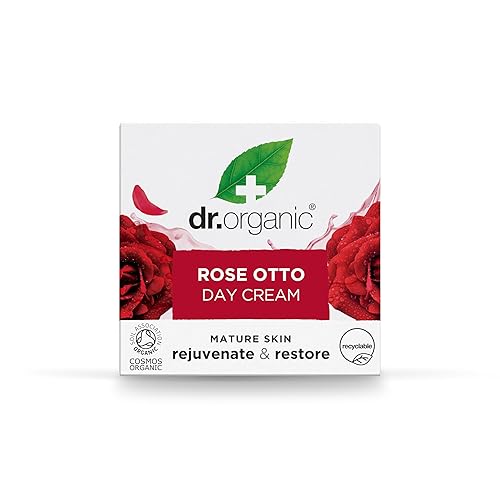 Miniatura 10 de Crema de día Dr. Organic Rose Otto | Hidrata y rejuvenece, apoya el envejecimiento saludable, natural, certificado orgánico, libre de parabenos y
