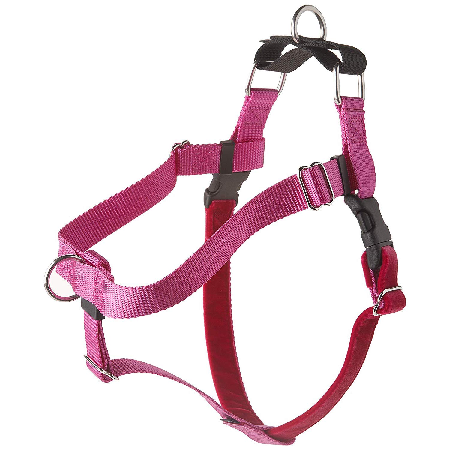 2 Hounds DesignFreedom No-Pull Harness Only, 1-Inch, Large, Raspberry