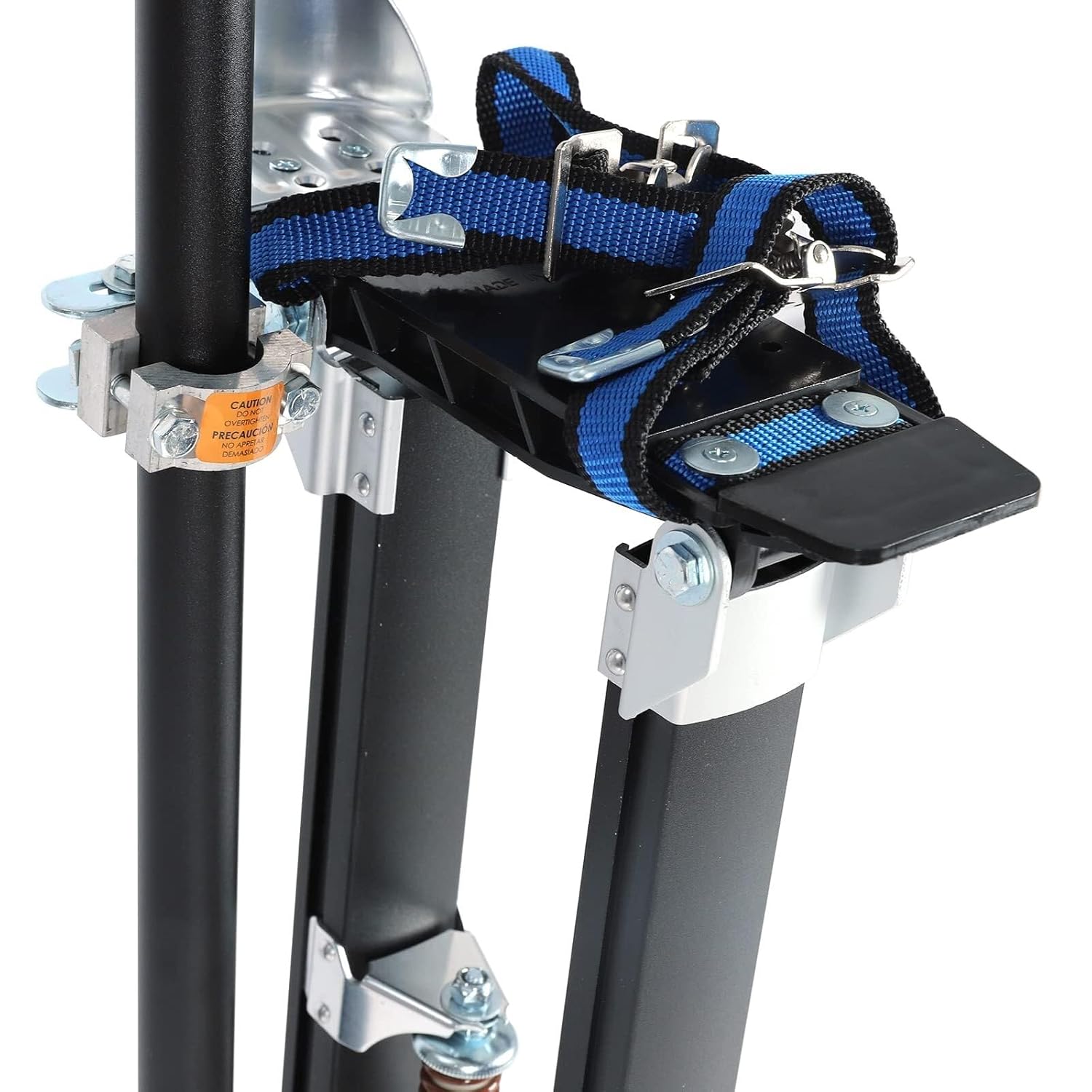 36" 50" Black Drywall Stilts Aluminum Tool Stilt with Protective Knee Pads Portabl Adjustable for Painter Walking(Black,36"50")