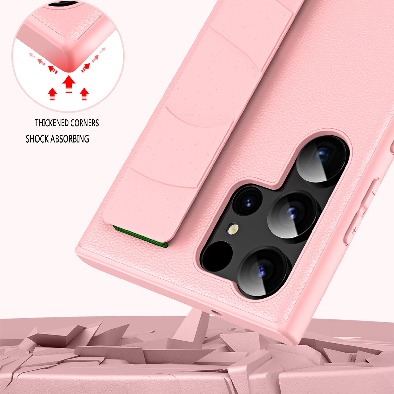 Etui do Samsung Galaxy S23ultra/S23plus/S23, opaska na nadgarstek miękka TPU odporna na wstrząsy ochronna obudowa telefonu dla kobiet dziewcząt, fioletowa, S23 6.1"