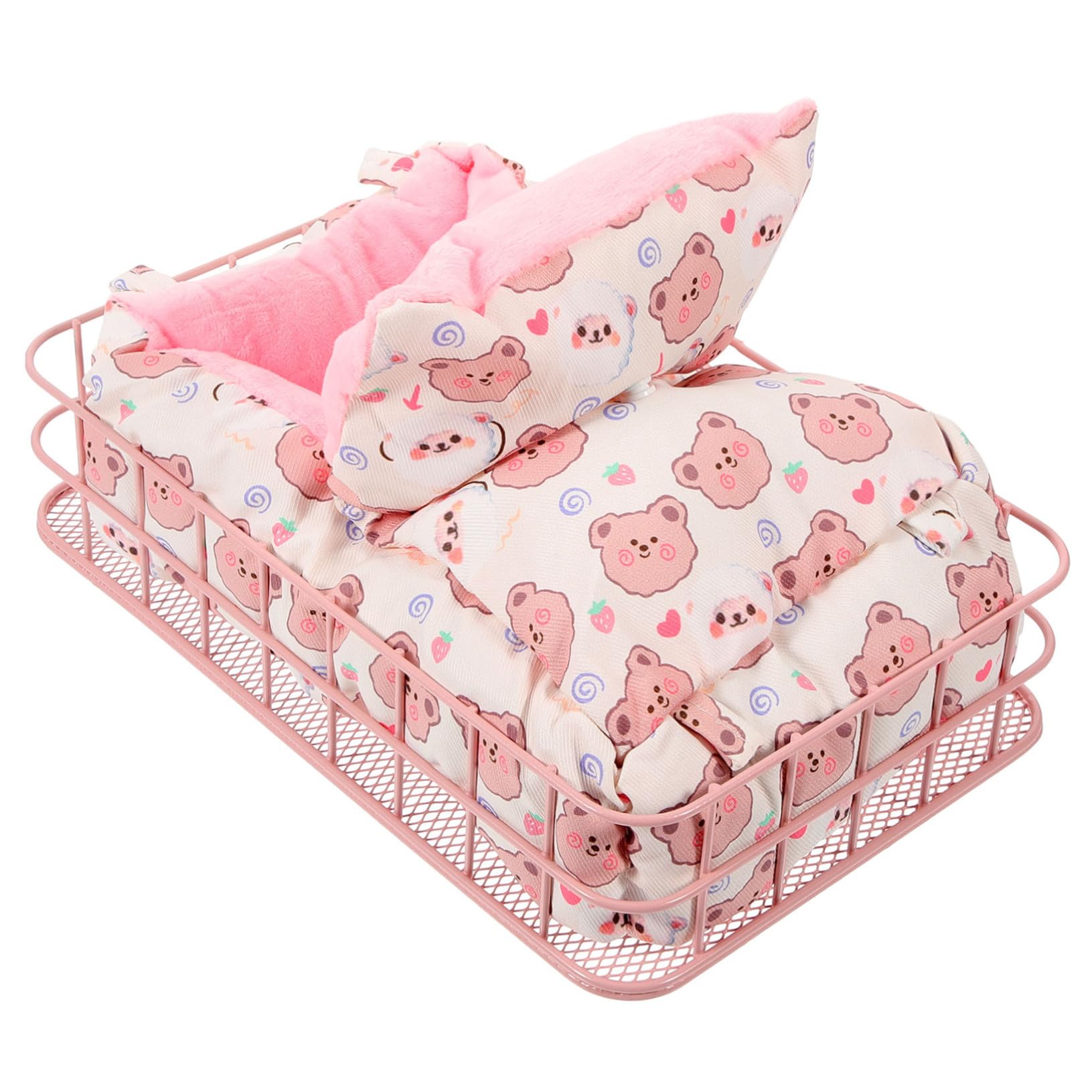Hamsterbett Praktisches und Robustes Schlafnest aus Eisen Stylisches mit Baumwollwolle für Kleine Tiere und Chinchillas für Täglichen Gebrauch
