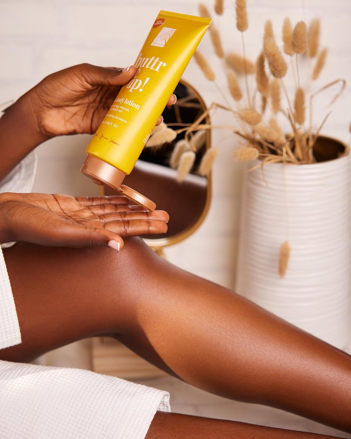 Shea Butter Body Lotion - Nourishing & Softening Skin Moisturizer with Shea, Cocoa Butter, Oats & African Oils - Vegan, Lightweight, 24-Hour Hydration, Fragrance Free - 250ml - Image 3