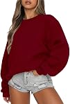 Eniloyal Sweatshirt for Women Long Sleeve Crewneck Pullover Hoodies Shirts Loose Fall Tops Sweaters 2026 Trendy Clothes