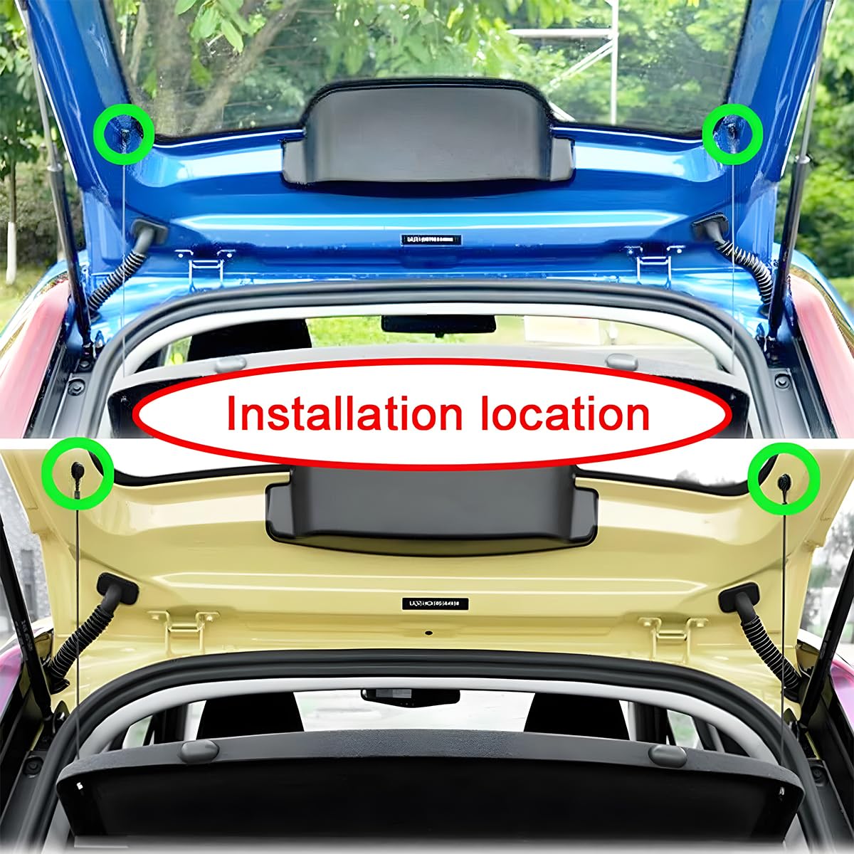 DOCAS 100Pcs Rivetti in Plastica per Auto Clip per Assetto Auto Kit di