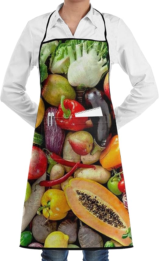 Fresh Fruits & Vegetables Kitchen Kitchen Cooking Aprons Waterproof