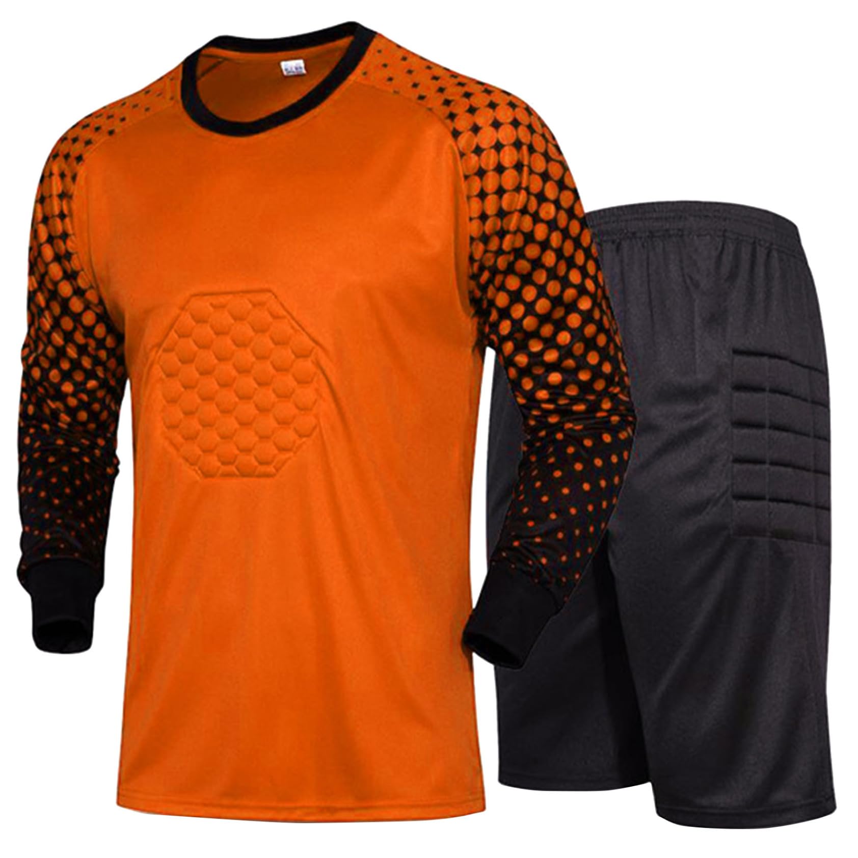 Homme Ensemble Maillot de Gardien de But Foot Short Bas de Gardien Football Entraînement Tenue