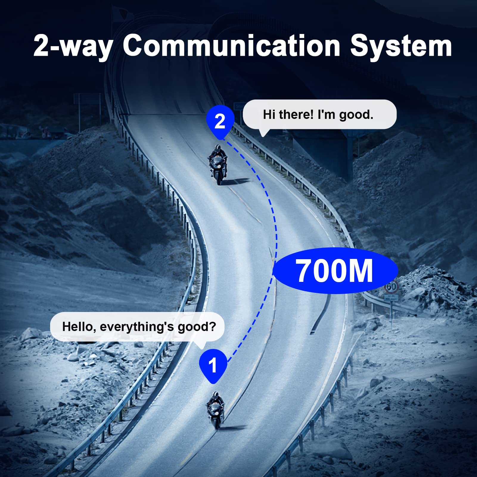 EJEAS V7 Motorbike Bluetooth Intercom,Auriculares de intercomunicador de motociclo,Conexión de 7 Personas,Distancia de intercomunicación 1500M,Reducción de Ruido CVC