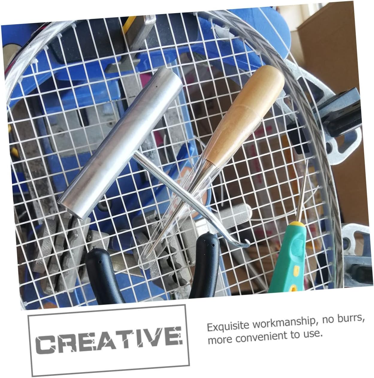 Sturdy Wire Cone Stringing Tool for Badminton and Tennis Racket image 4
