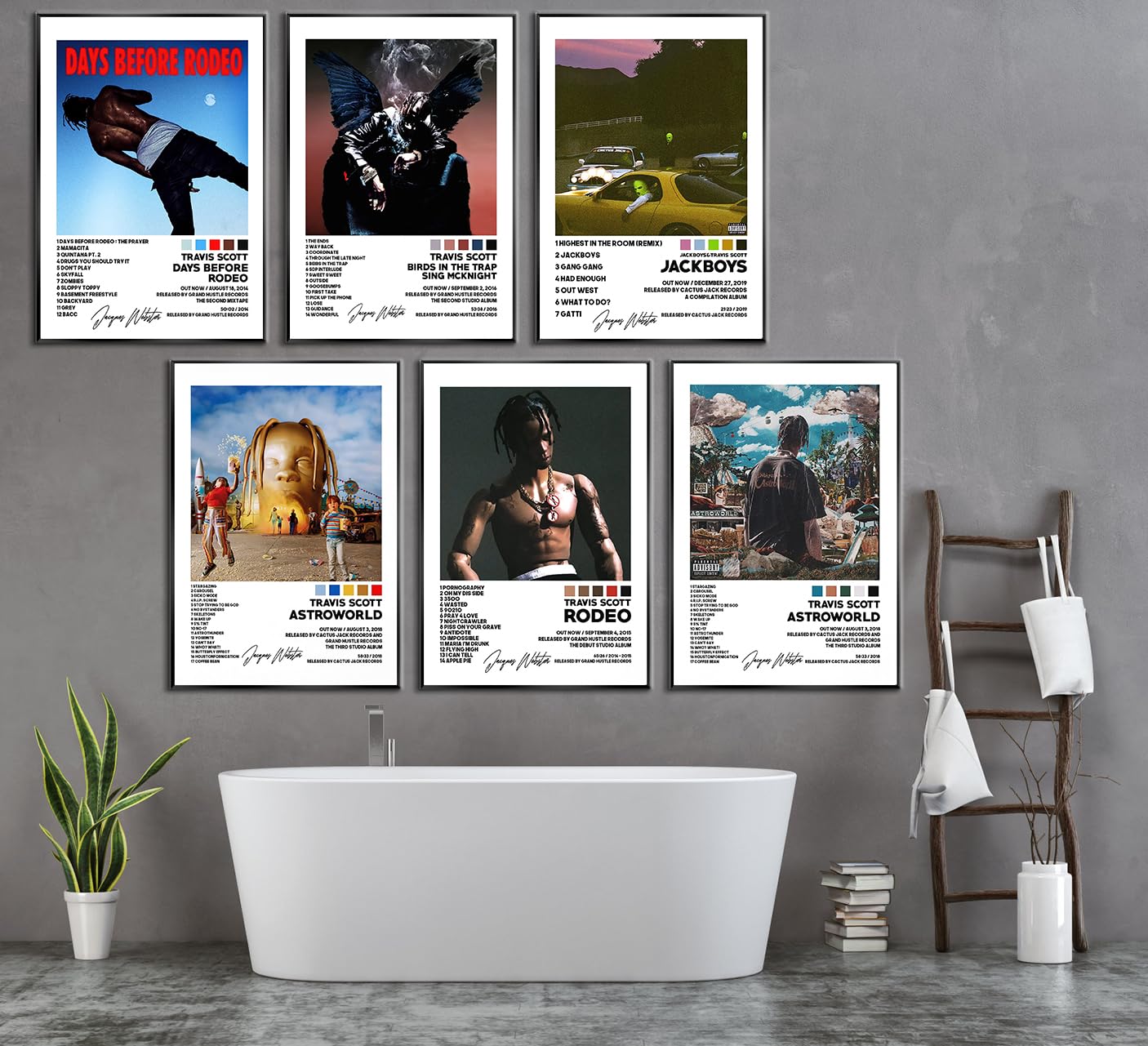 Affiche Murale Travis Scott Pour Chambre - Poster 20 X 30 Cm Idéal Décoration Moderne