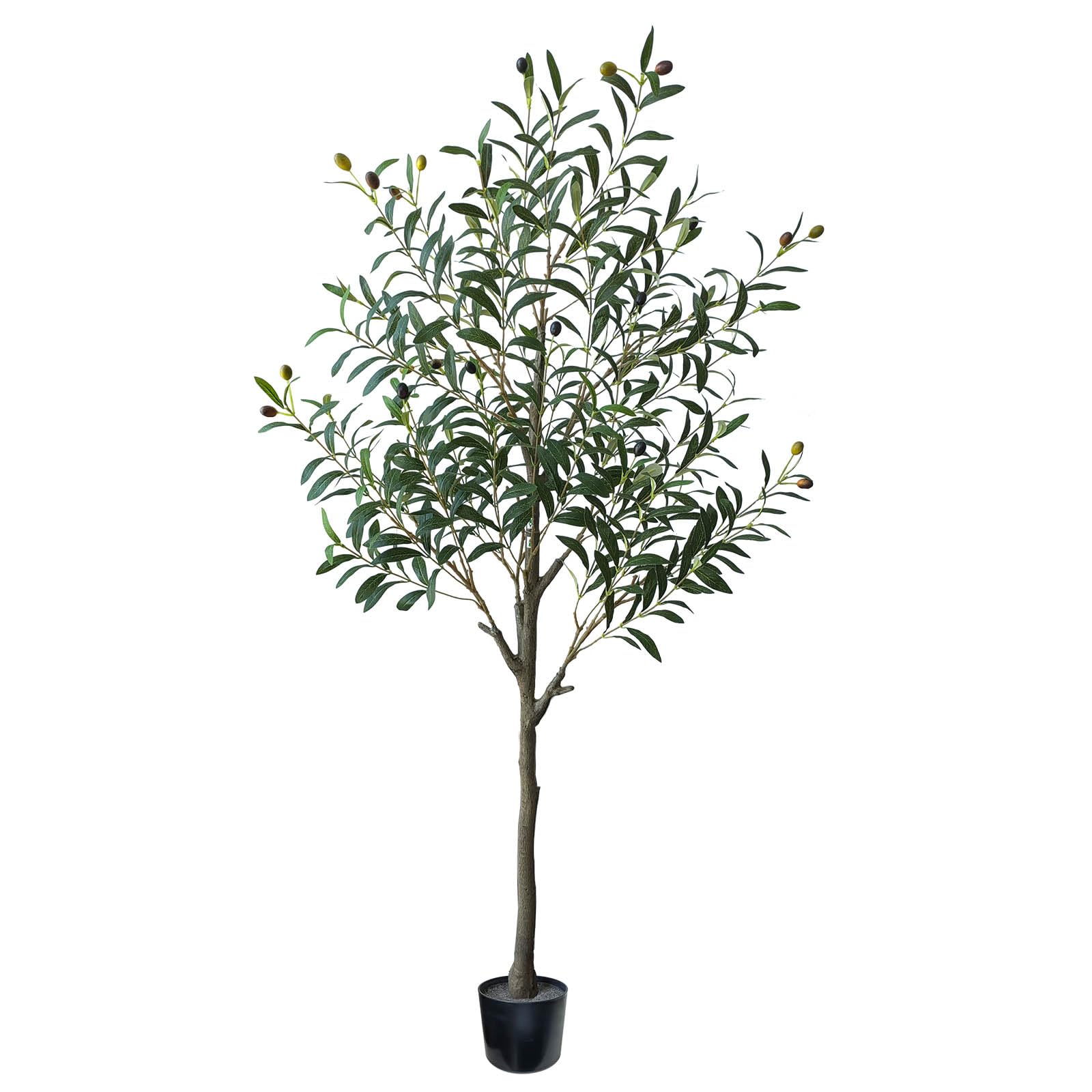 Grand olivier artificiel 150 cm pour salon, bureau, balcon, décoration d'événements