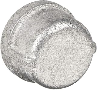 Anvil - 0319901005 - Round Cap: Malleable Iron, 4 in Pipe Size, Female NPT, Class 150