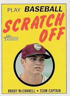 2020 Topps Heritage Minors Baseball 1971 Scratch Off #17 Brady McConnell Idaho Falls Chukars Official MILB Minor League Trading Card