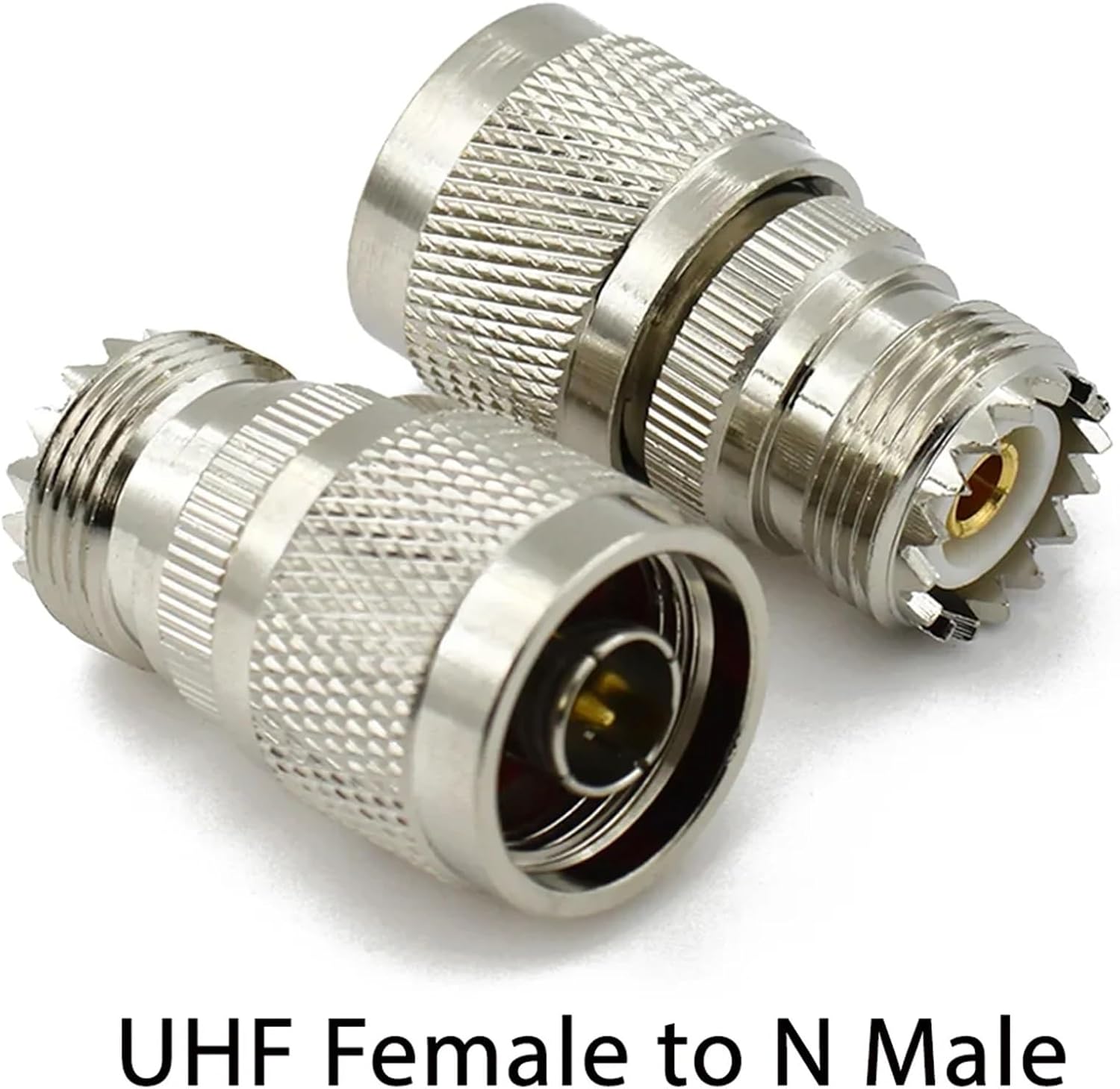 PL259 SO239 UHF Jack to N Type Plugs Male/Female Coaxial Connector Radio Coax Adapter Kit Straight Converter Copper(Type4,1Pcs)