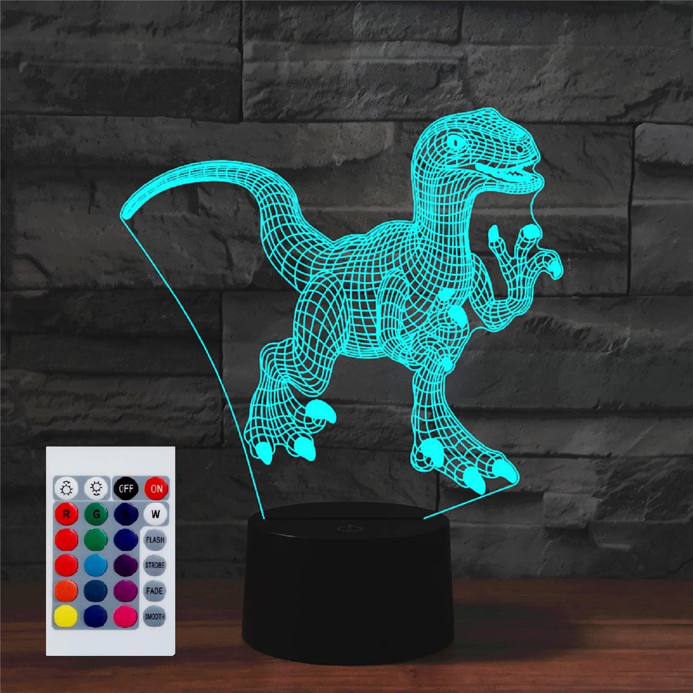 Amazon.co.jp: SUPERHONGJIHAO ナイトライト 子供用 3D 恐竜 LED