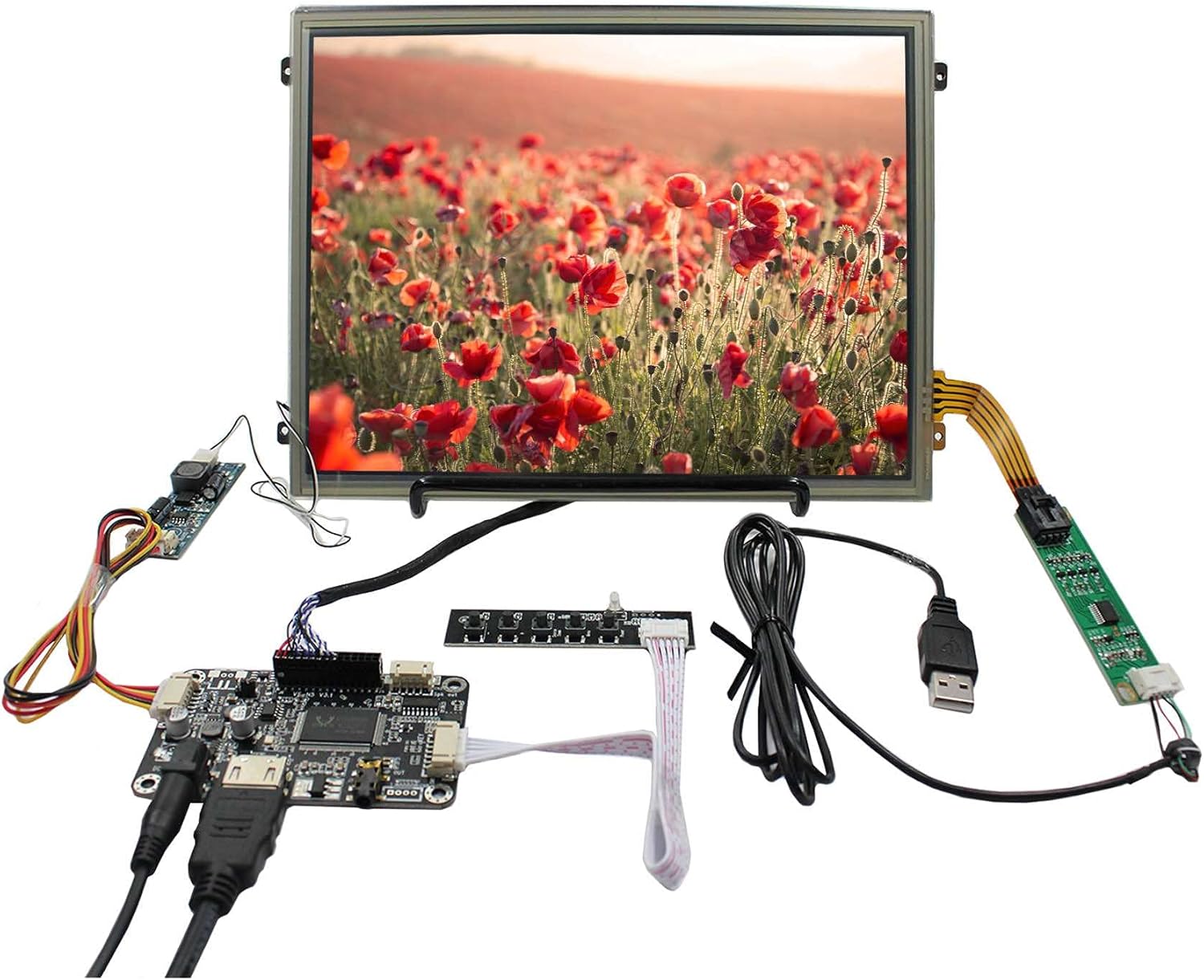 VSDISPLAY 10.4" 10.4 Inch 1024x768 IPS LCD Screen VS104T-003A with Touch Panel VS104TP-A1 & Audio LCD Controller Board