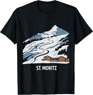 St Moritz Swiss Snow Alps T-Shirt