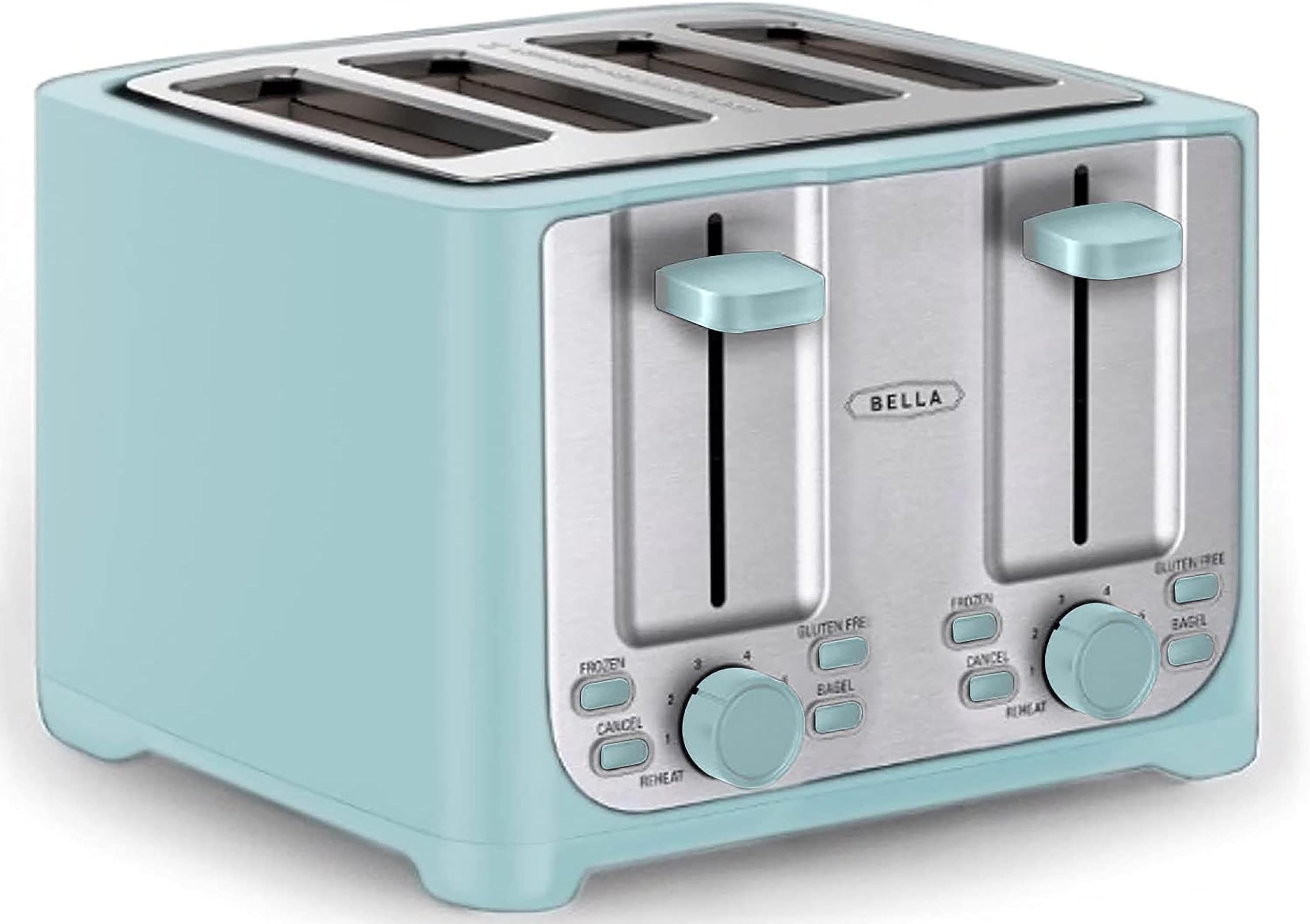 Amazon.com: bella 4 Slice Toaster with Auto Shut Off - Extra Wide Slots ...