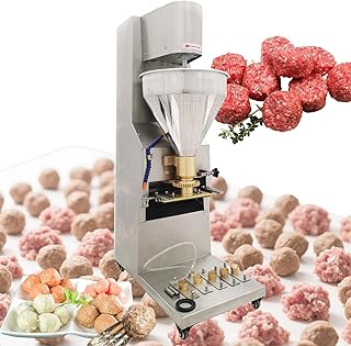 110V Vertical Stainless Steel Meatball Maker, Beef Fish Meat Ball Formin...