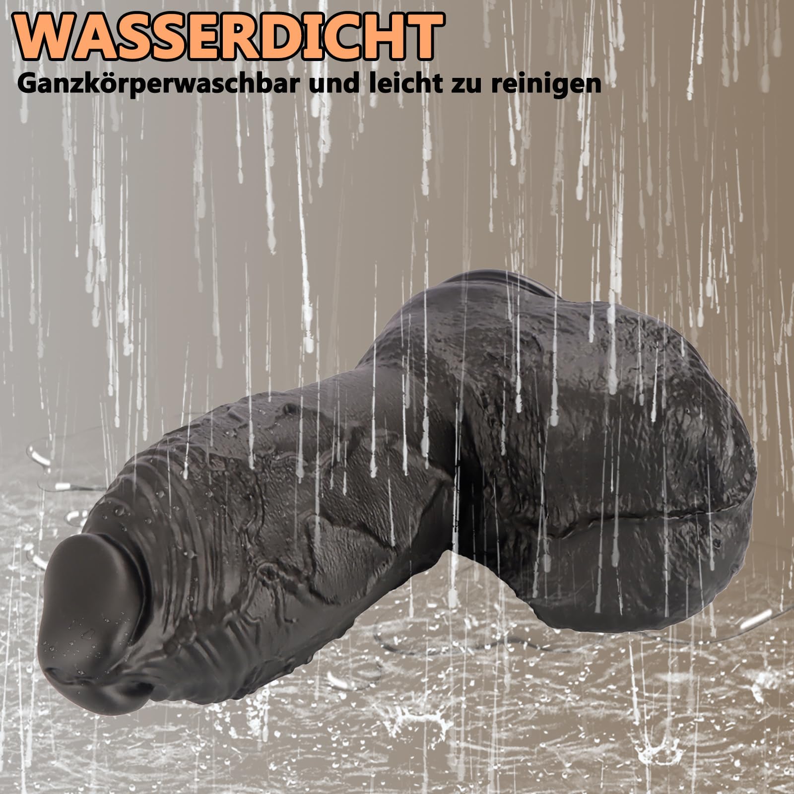 BDSMAGE dildo anale, plug anale gigante con forte ventosa, plug anale plug grandi giocattolo del sesso coda di dilo giocattoli sessuali per donne uomini coppie (L)