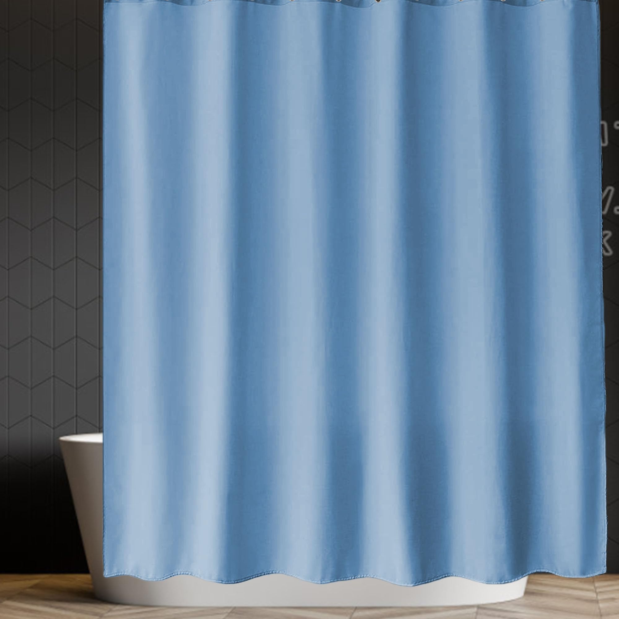 Rideau de douche bleu foncé pour sublimer votre salle de bain