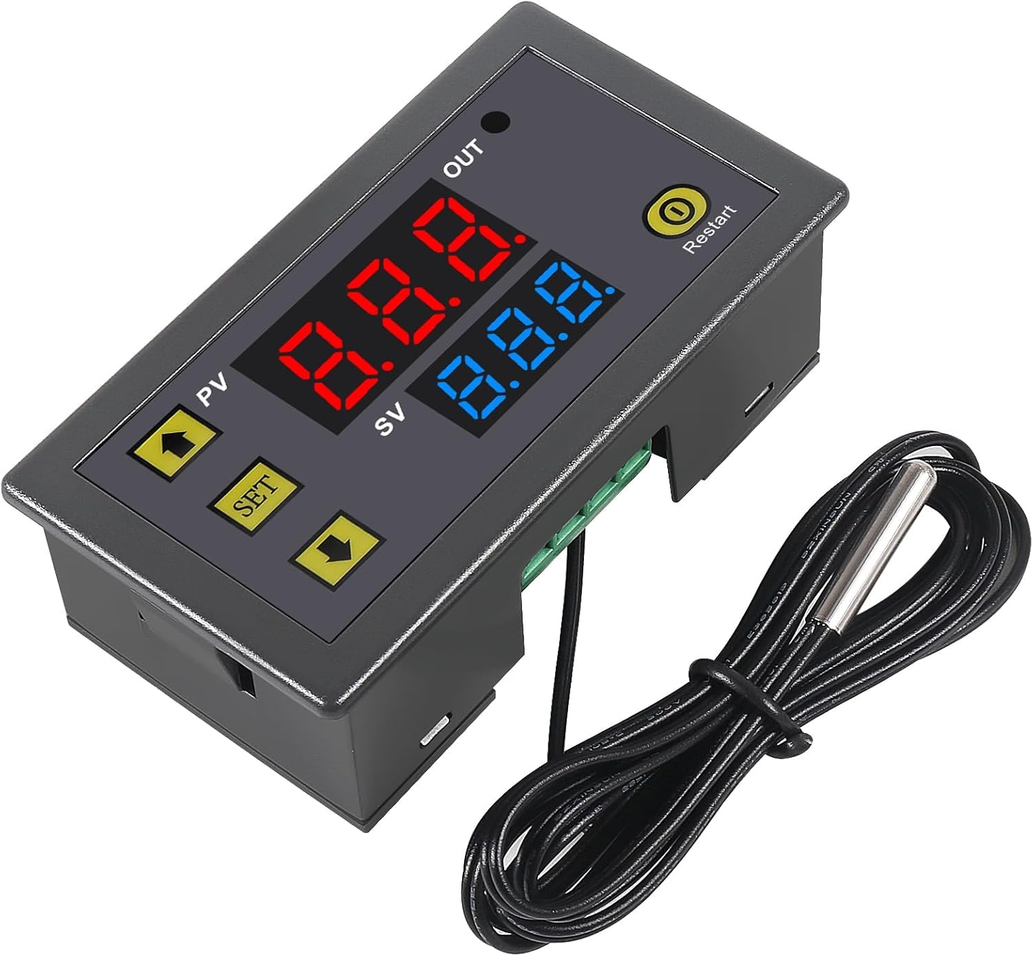 Hexonix W3230 AC 110–220V Digital Temperature Controller Module 10A Thermostat with LED Display and Waterproof Sensor for Heating & Cooling Control-image-19