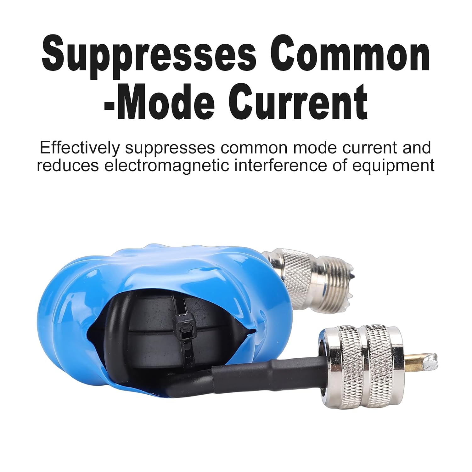 Common Mode Choke, HF Choke Balun 1.8 to 30MHz 200W Power with Imported Ferrite Magnetic for Shortwave Radio Anti Interference