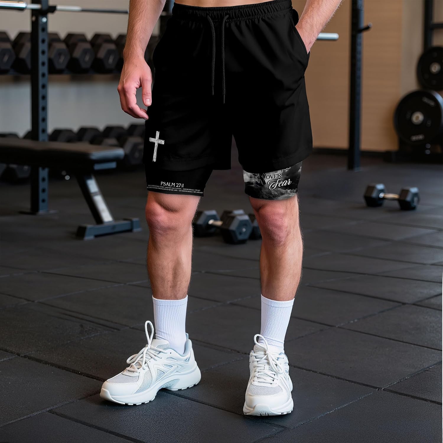 Work Out Shorts Gym for Men, Mens Shorts with Liner, Mens Gym Clothes