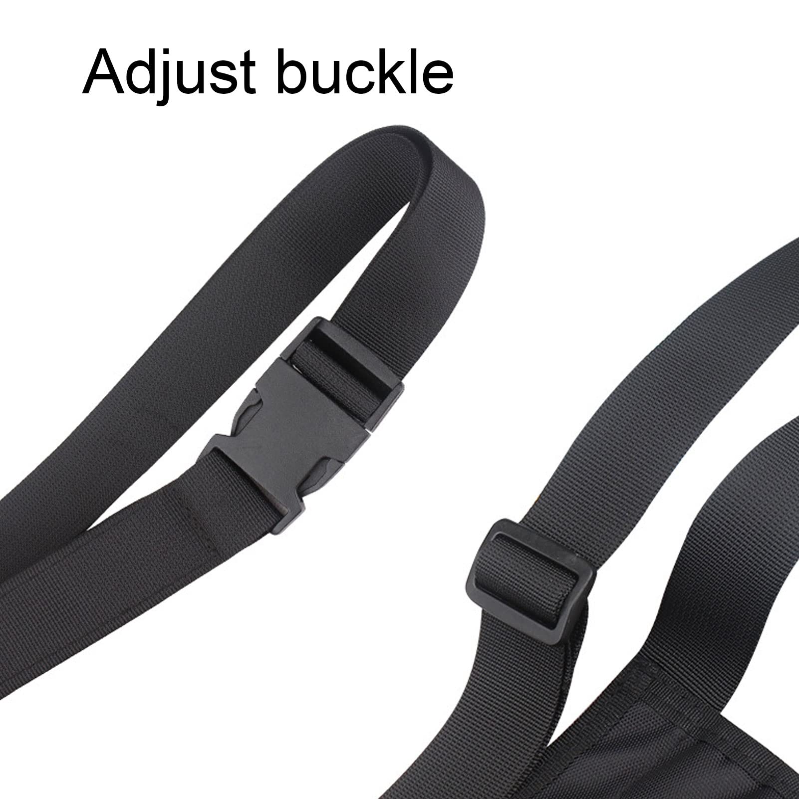 2 Marsupi Da Infermiera Multifunzionali - Cintura Regolabile Con 8 Tasche - Impermeabile - Nero - 4