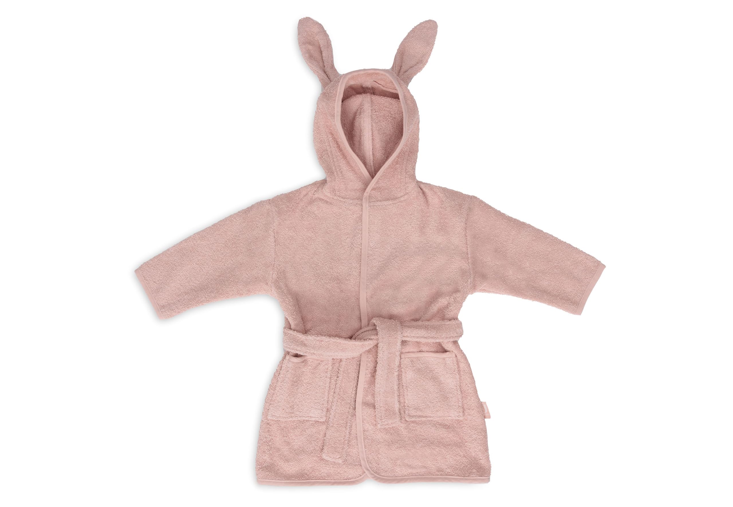 Jollein Unisex Baby Bademantel Kinder Frottee mit Kapuze mit Ohren Bademantel Kinder (1er Pack)