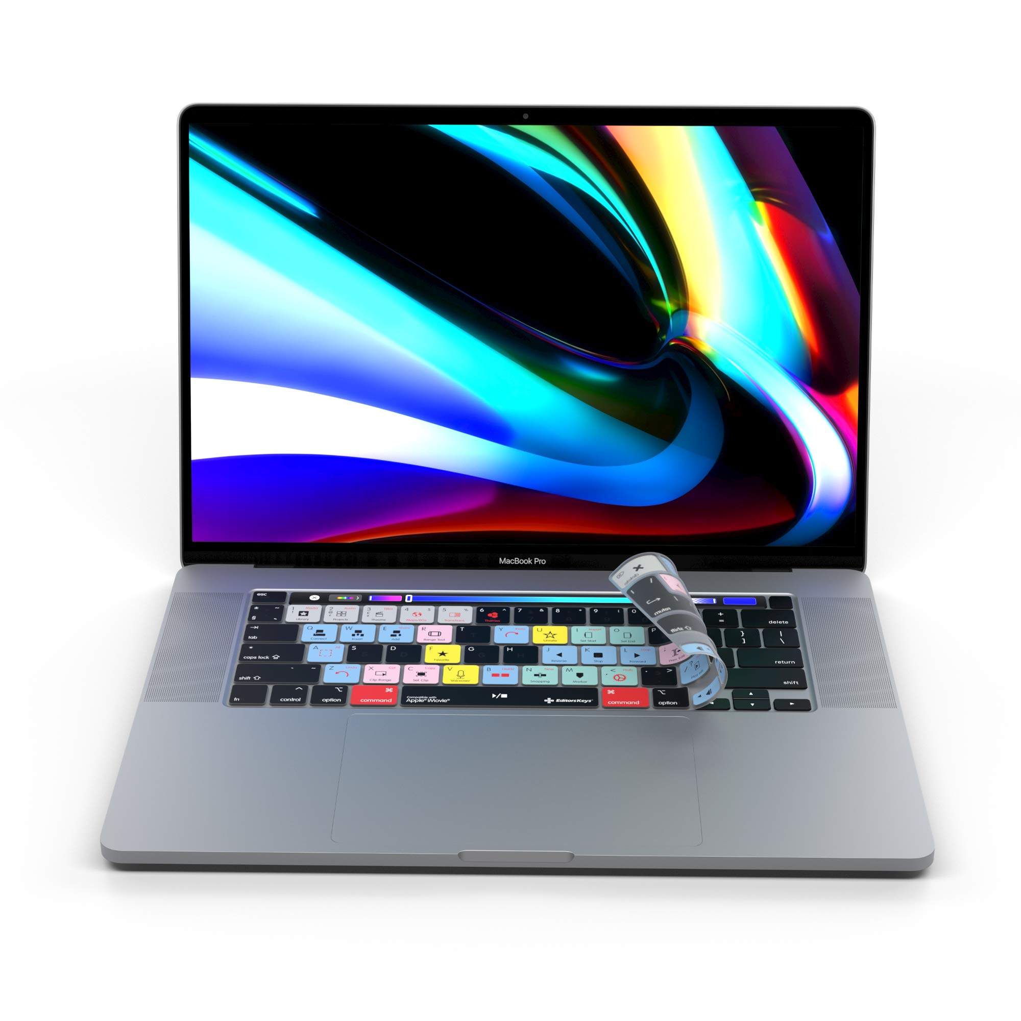 iMovie Tastatur-Abdeckung für MacBook Pro 2020+ 33 cm (13 Zoll) und 40,6 cm (16 Zoll) | echte Shortcut-Abdeckung von Editors Keys | nicht für andere MacBook-Modelle geeignet