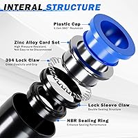 Vista 2 de Kit de Tubo de Línea de Aire, Accesorios de Conexión Rápida de Línea de Aire de 1/4" 3/8" con Tubo de Manguera de Aire de Nylon DOT de 6,35 mm x 10