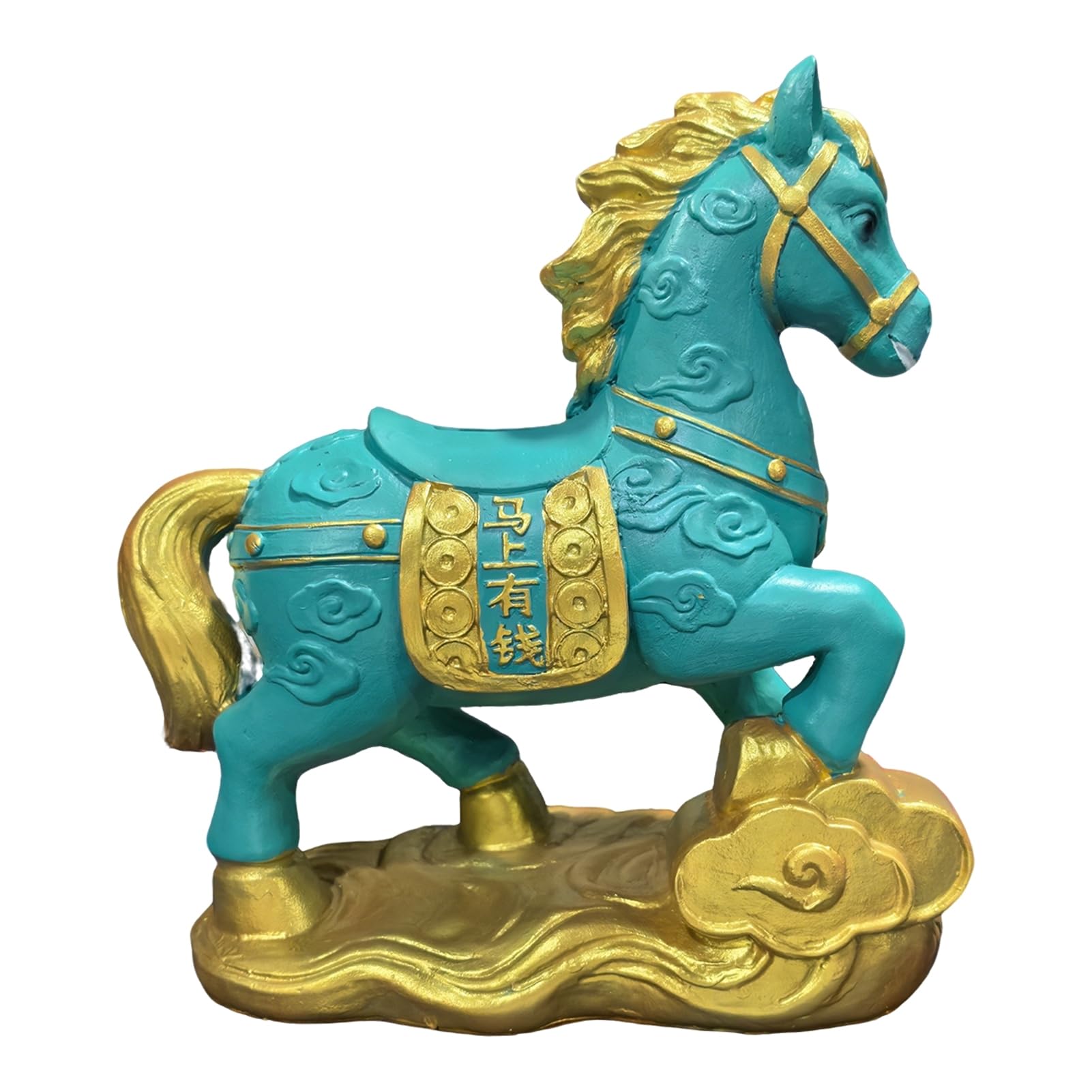 Glifora Chinese Horse Money Saving Box - Decorative Resin Money Box, Feng Shui Desktop Piggy Bank, Souvenir Gift for Chinese New Year Spring Festival