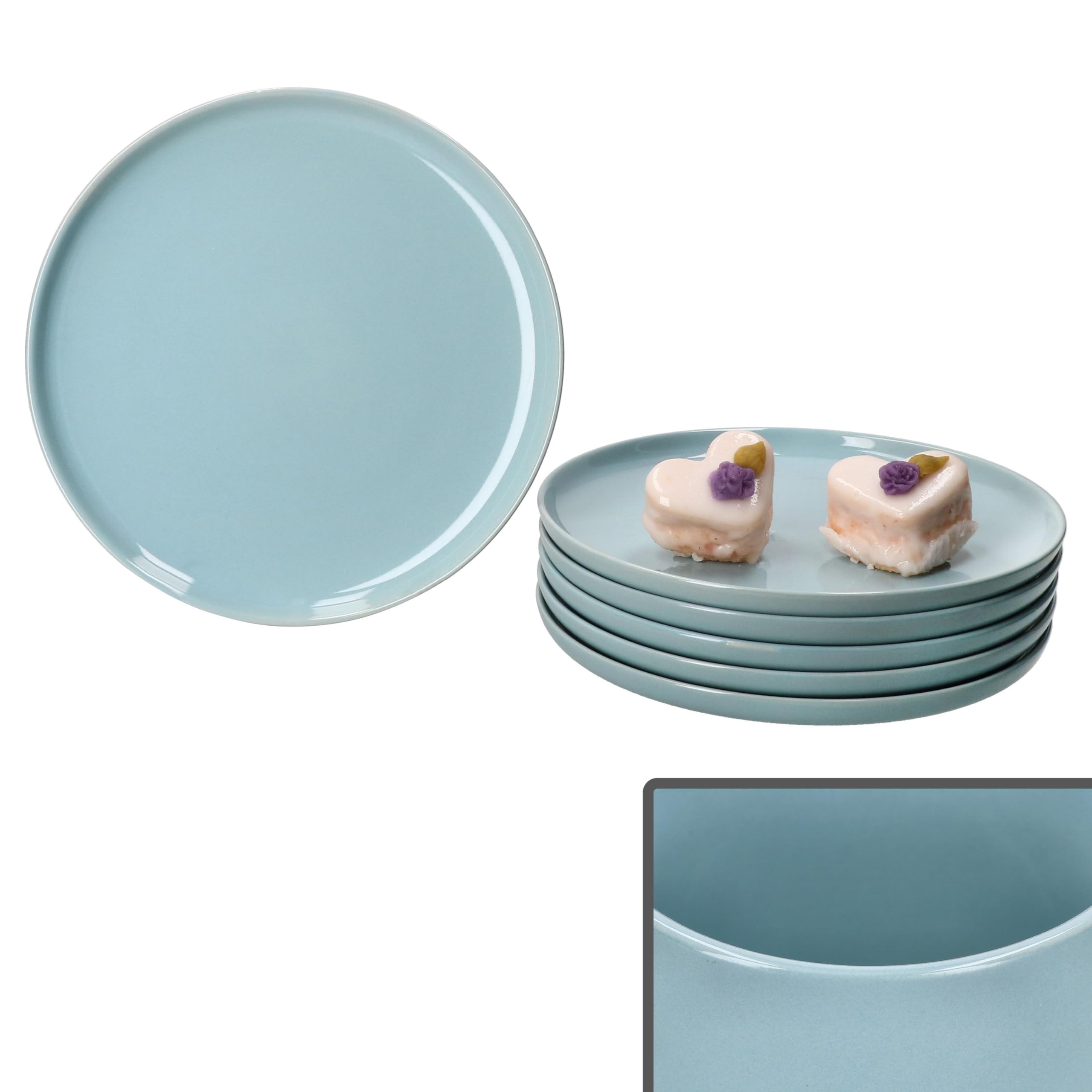 Lot De 6 Bols Ritzenhoff Lot De 6 Bols En Faïence Ritzenhoff & Breker Jasper - 14,5 Cm, Couleur Poudre - Pour Salade, Soupe, Céréales Bols 14,5 Cm Soupe Salade