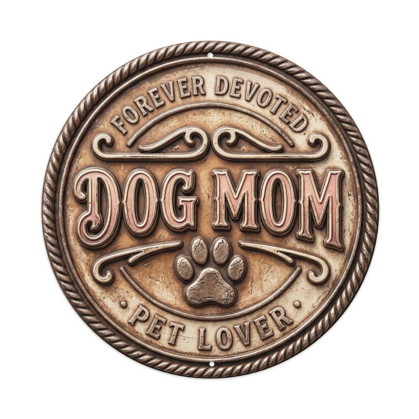 Dog Mom Classic Indoor Display Retro Slogans Metal Tin Sign