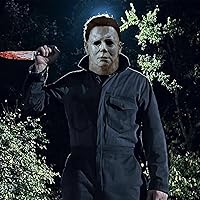 Vista 3 de Máscara de Michael Myers, máscara de Halloween para fiesta de disfraces, disfraz de Michael Myers