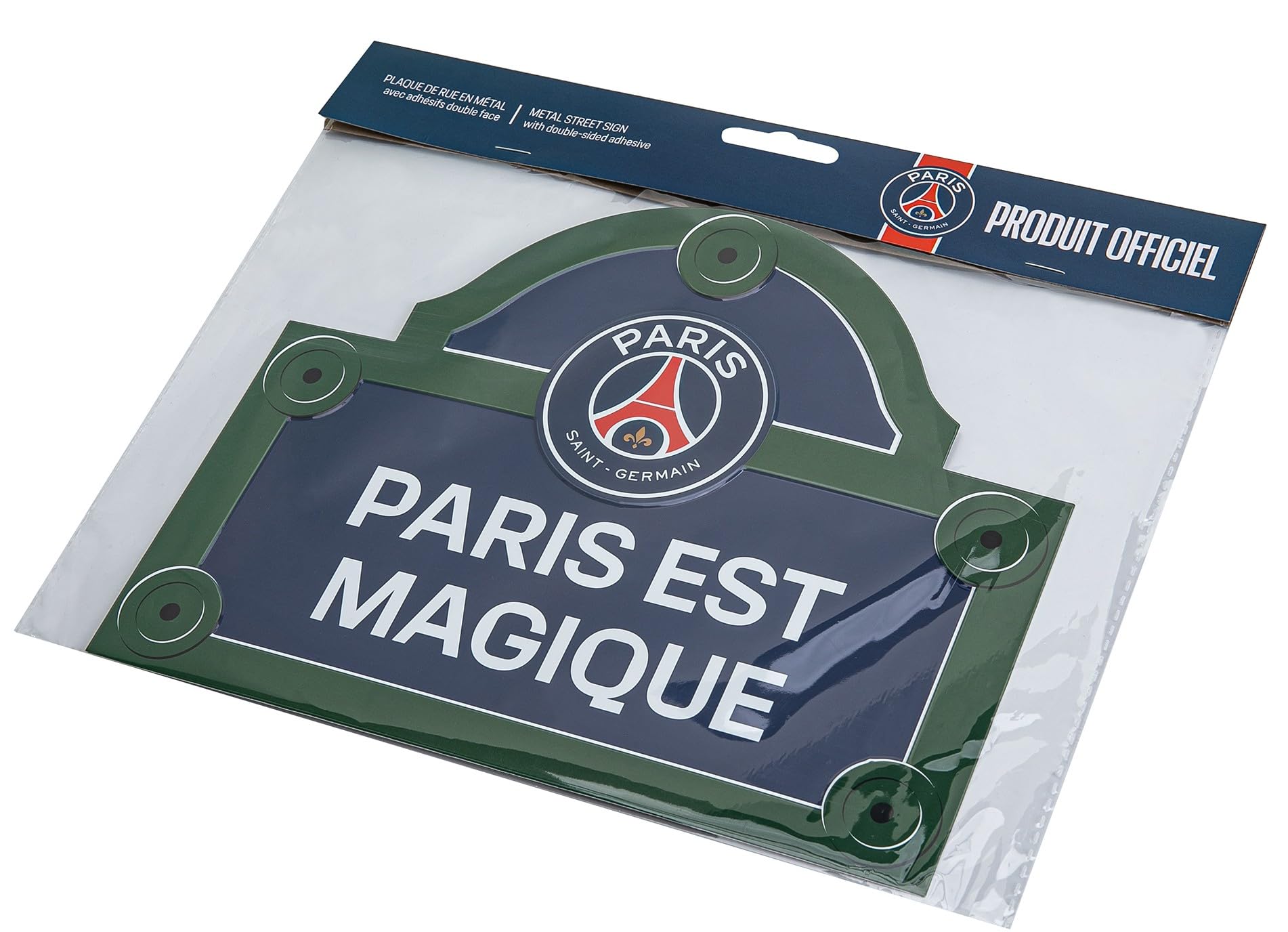 Plaque de Rue métal PSG - Collection officielle PARIS SAINT GERMAIN
