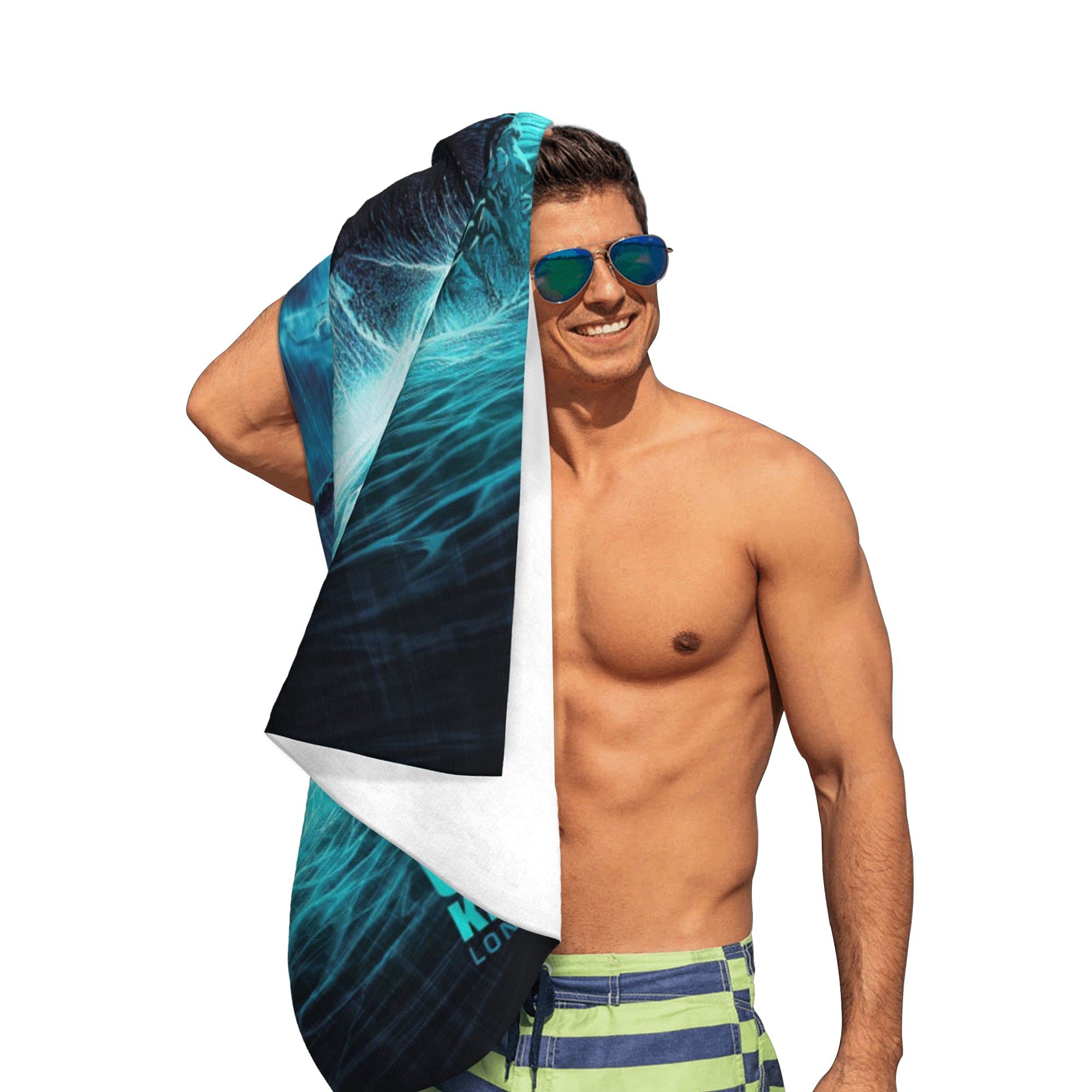 Godzilla Beach Towel Soft Absorbent Quick Dry Microfiber Bath