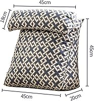 Vista 2 de Almohada triangular de lectura para descansar en cama con rollo de cuello ajustable, soporte de espalda en forma de cuña y cojín, cojín de respaldo