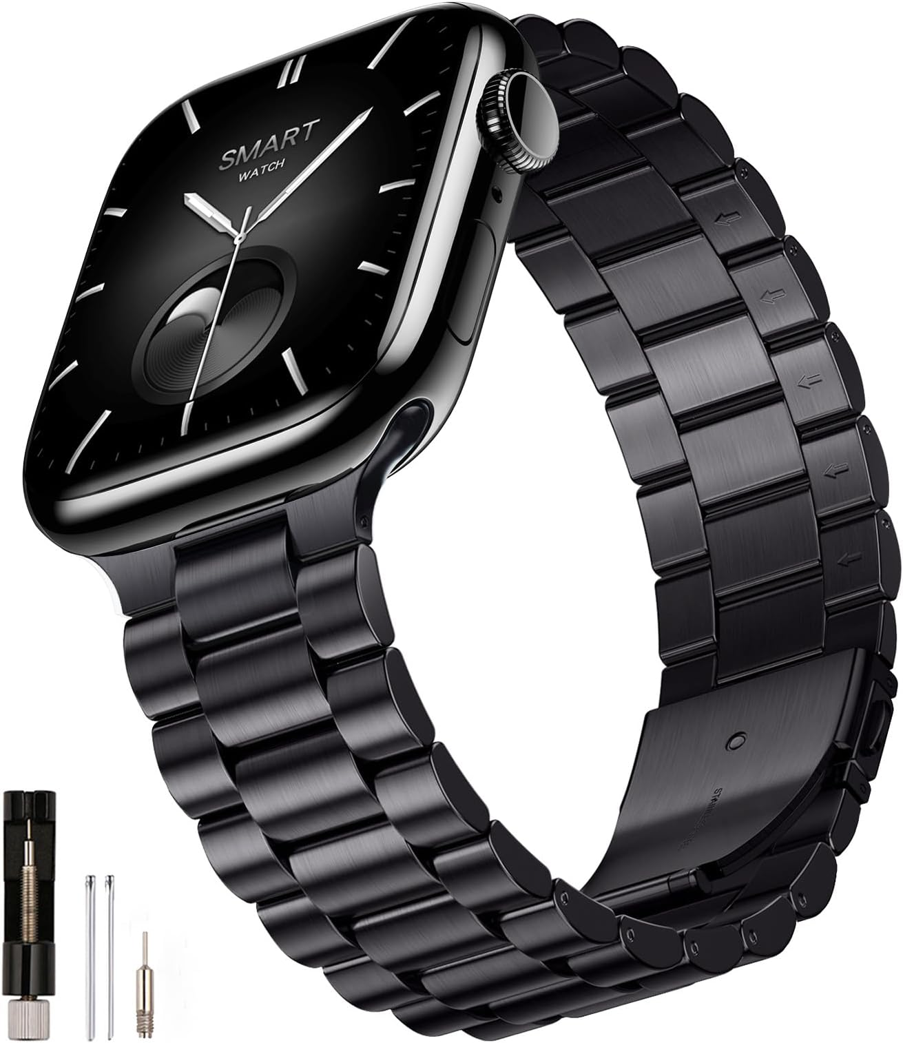 SUNFWR Compatible with Apple Watch Band 44mm 45mm 42mm 46mm 49mm for Men Women, Stainless Steel Metal iWatch Band for Apple Watch Series 11/10/9/8/7/6/5/4/3/2/1/SE/SE2/SE3 Ultra3/2/1 (No case)