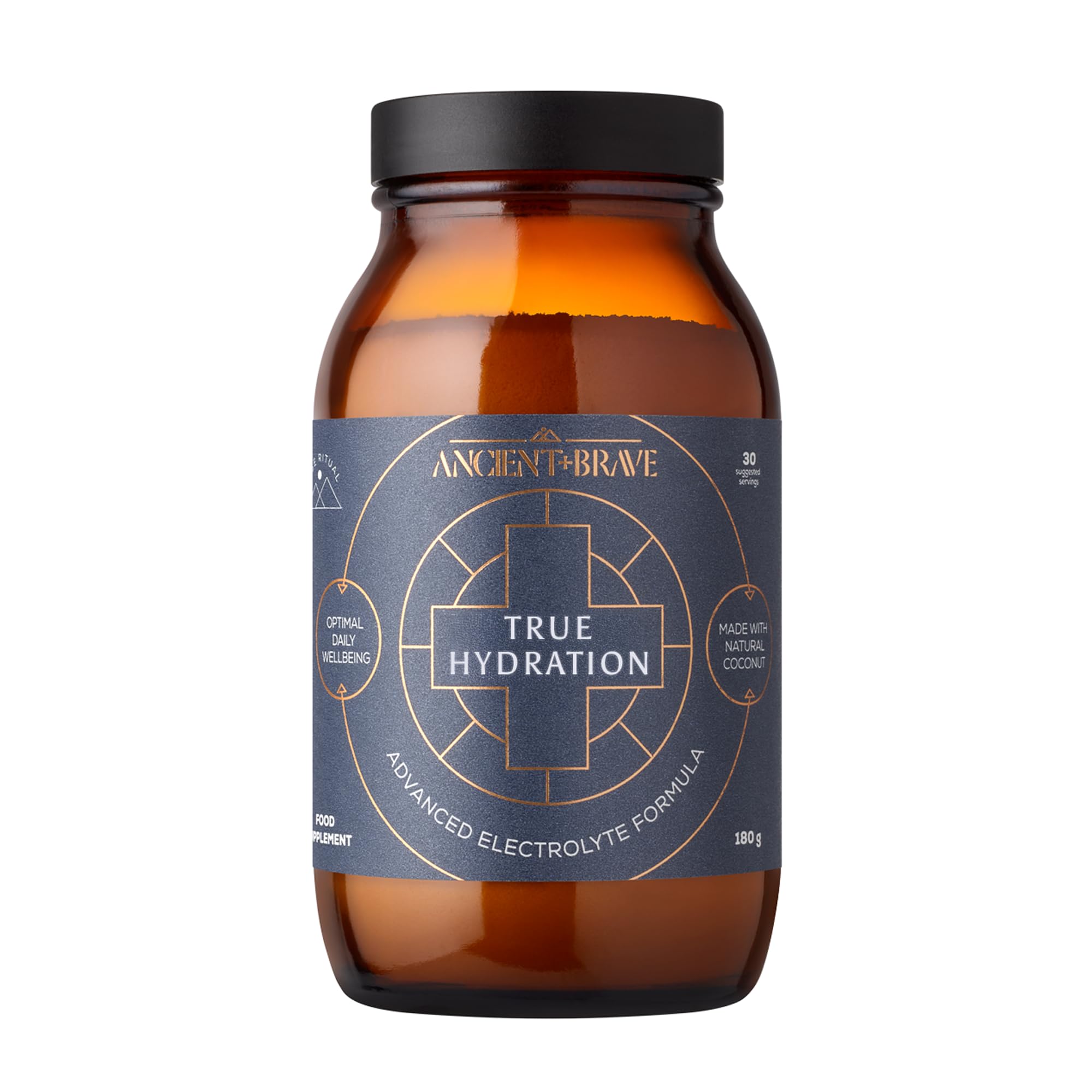 Ancient + Brave True Hydration Powder 180g| 30 Servings|Electrolytes Powder