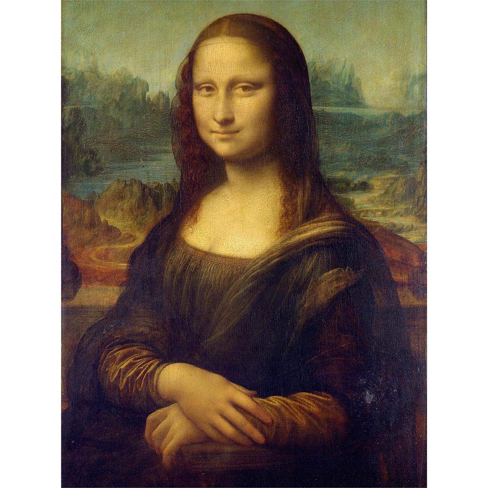 Wee Blue Coo Da Vinci Mona Lisa Art Print Poster Wall Decor 12X16 Inch