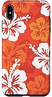 Vista 11 de Carcasa para iPhone 17 con diseño de flores hawaianas tropicales de hibisco naranja Y2K