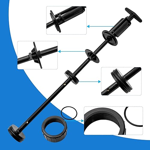 Miniatura 6 de MULAN 263055 Reemplazo del conjunto de eje de pistón para piscina deslizante de PVC y modelos de válvulas de spa 263064, 263052, 263053, 263078 y