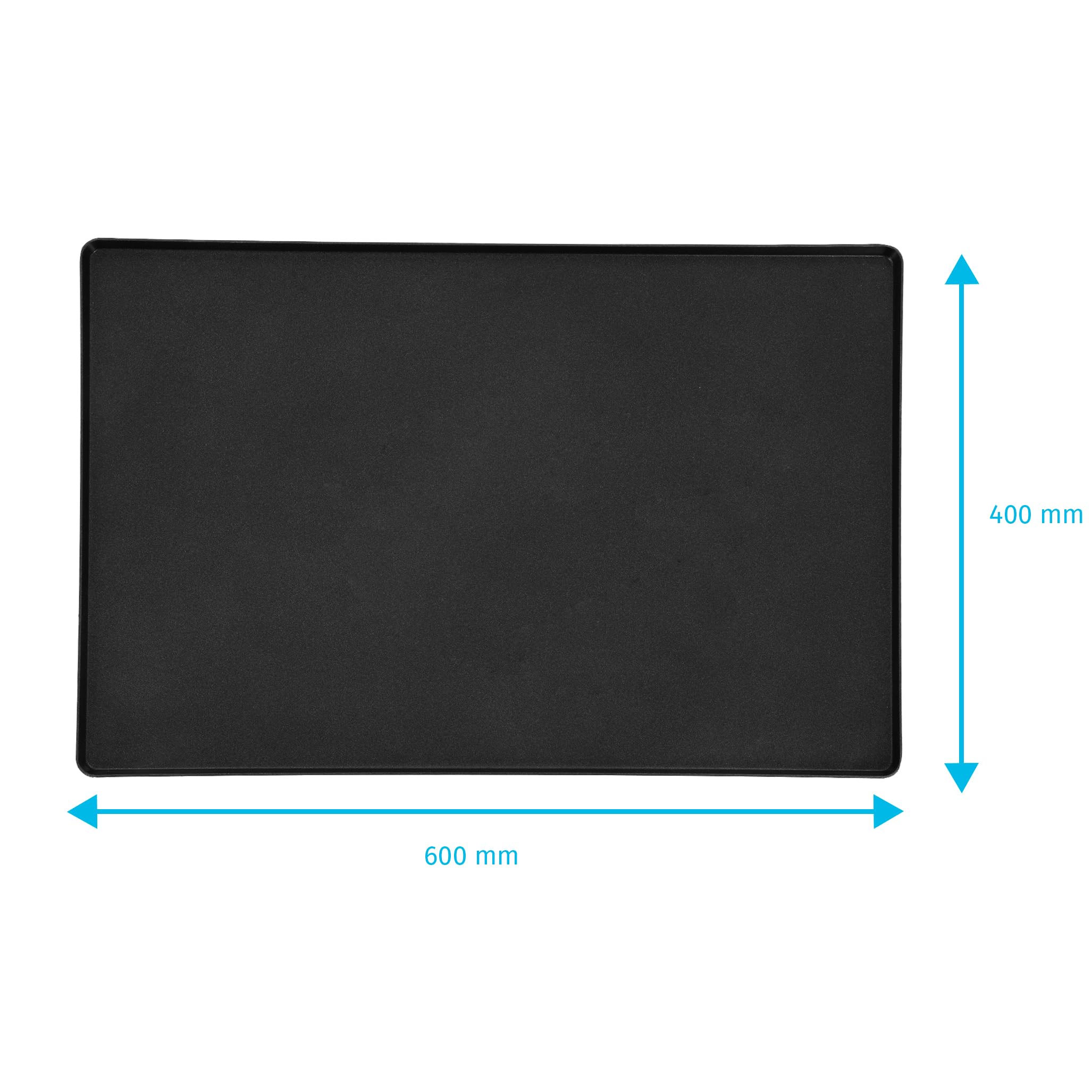 TECHNICA Patelnia aluminiowa 60x40 cm z rantem – Powłoka nieprzywierająca Teflon™ Xtra – Wytrzymała forma do pieczenia przeznaczona do użytku komercyjnego
