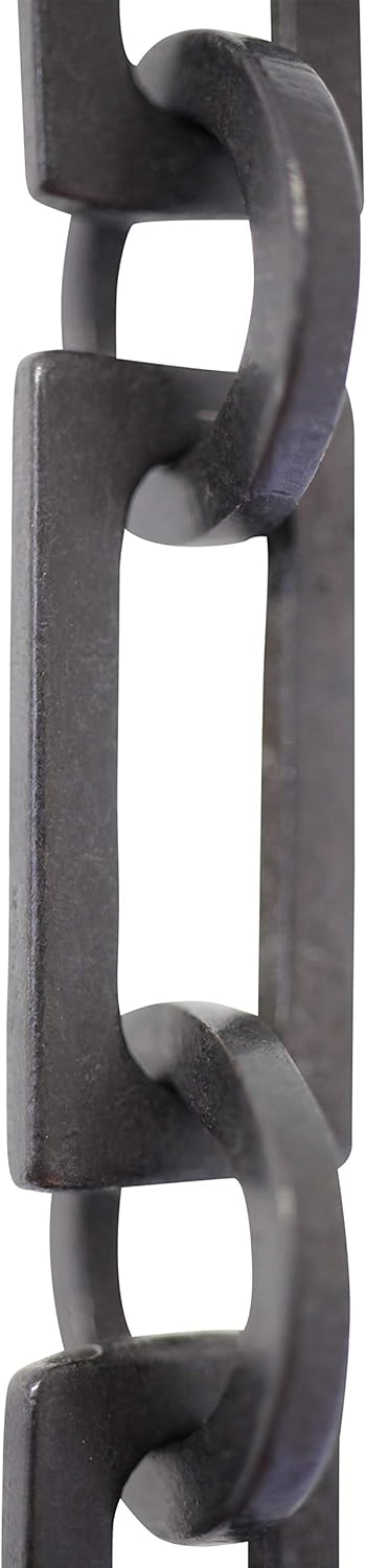 RCH Hardware CH-11-AD-3 Decorative Solid Brass Chain for Hanging, Lighting-Rectangular Square Edge with Circular Connecting Rings and Unwelded Links (3 ft/1 Yard)