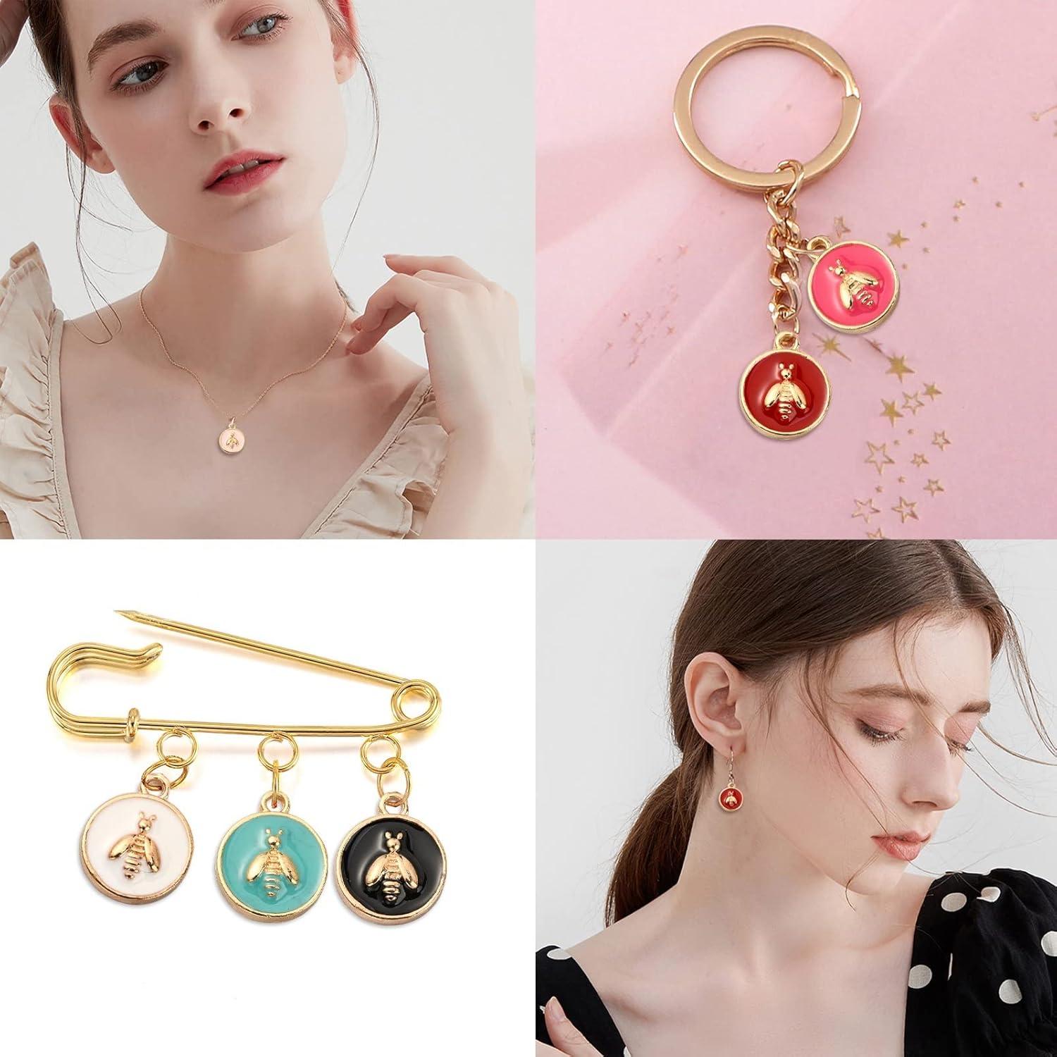 DanLingJewelry Colorful Enamel Pendants Cute Enamel Charms for Jewelry Making DIY Accessories - Image 7