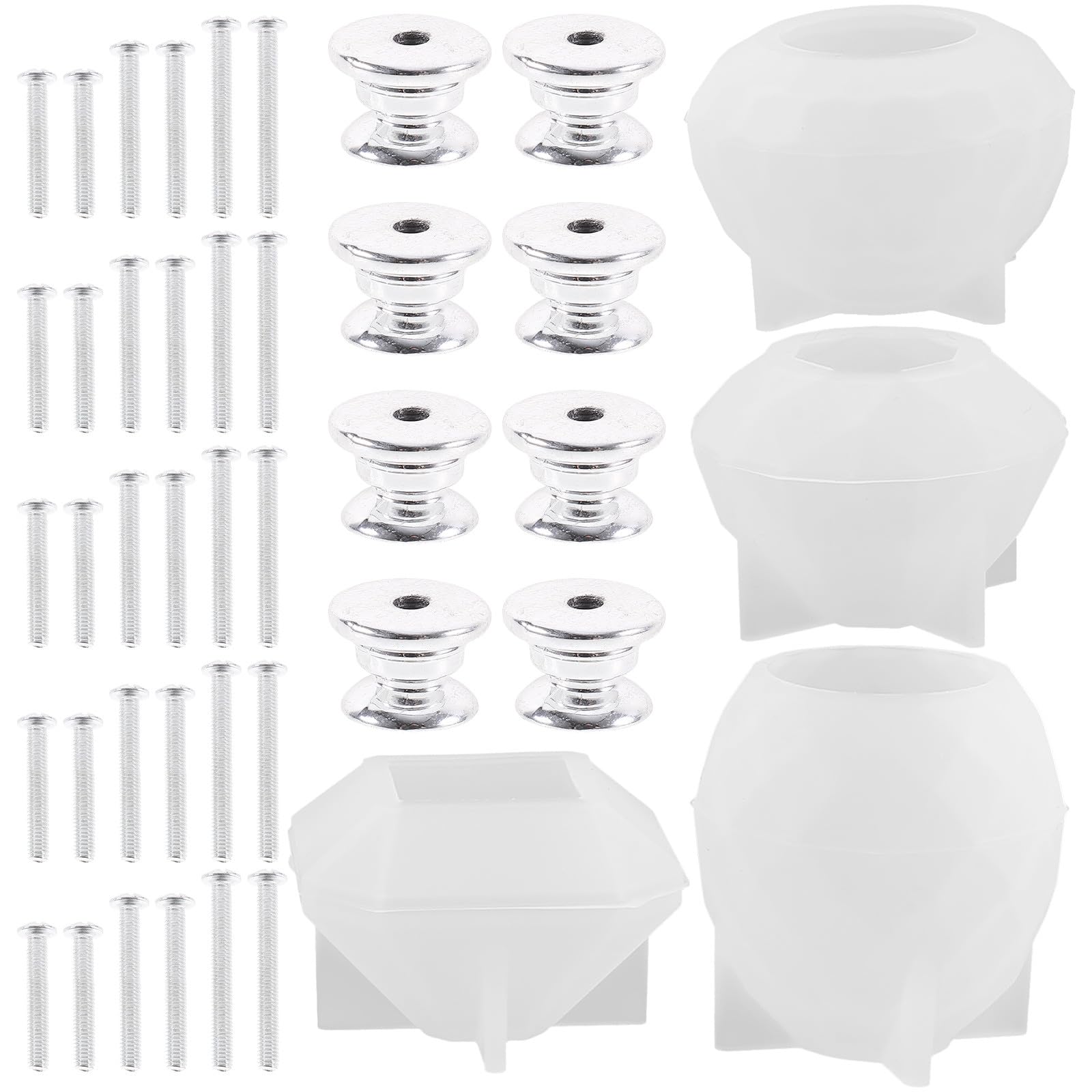 Moule silicone bouton tiroir résine époxy réutilisable