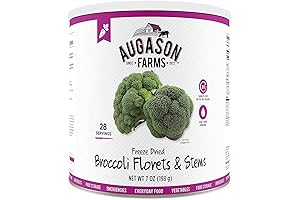 Augason Farms EBT Freeze Dried Broccoli Florets and Stems