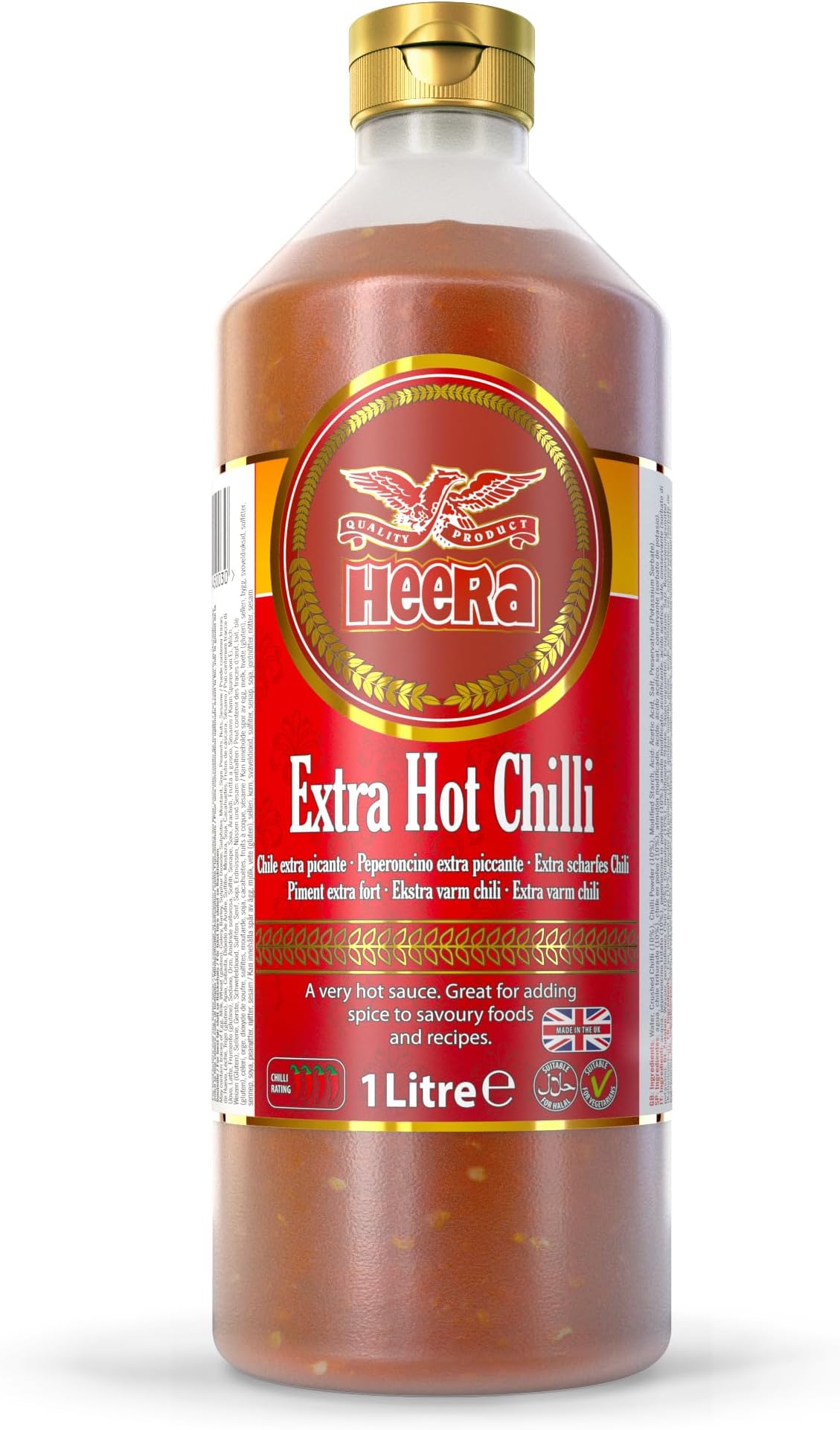 Heera Extra Hot Chilli Sauce (1Ltr)